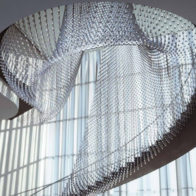 Glass Drops Chandelier, Villa Doha